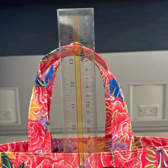 Consuela Vibrant Floral Tote - Pink and Green - Picture 5 of 5